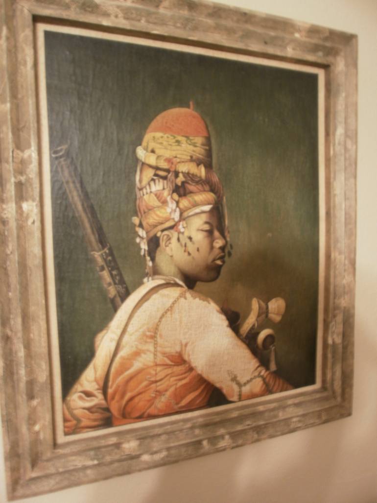 770x1027 Saatchi Art African Warrior Painting Painting By Julie Cochran - African Warrior Painting