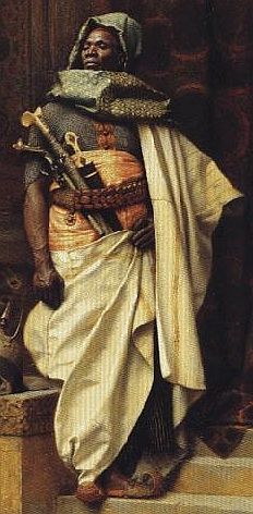 232x472 A Flemish Painting Of The Wise African King In The European - African Warrior Painting