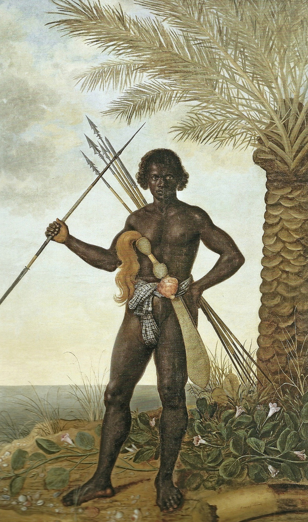 605x1024 African Warrior 17th Century Painting Of Albert Eckhout - African Warrior Painting