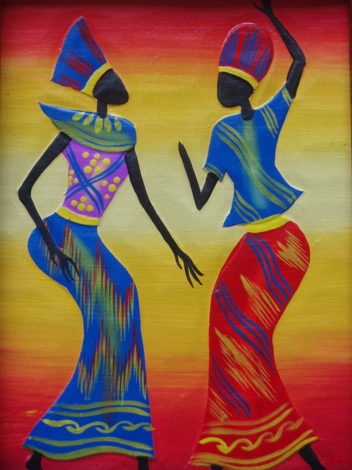 1152x1536 African Paintings Of Women African - African Woman Painting