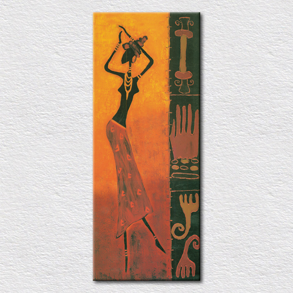 African Woman Painting Art