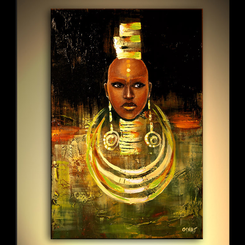 788x788 Painting - African Woman Painting Art