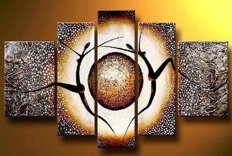 804x541 Abstract Art, African Girl Painting, 5 Piece Canvas Painting - African Woman Painting Art