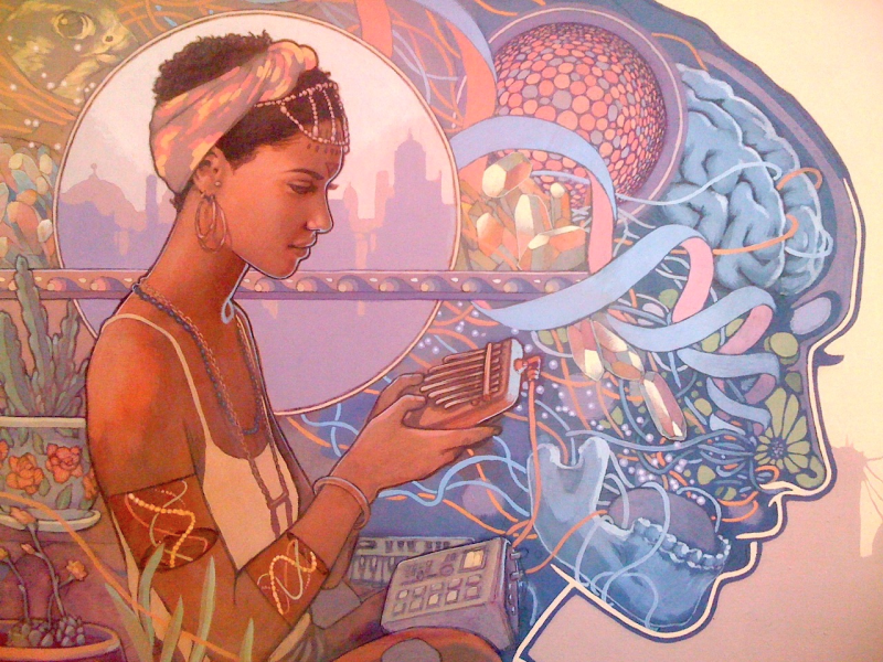 800x600 Meet Eight New Afrofuturism Artists Creating A Future Of Color - Afrofuturism Painting