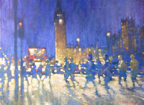 603x439 After Hours By David Hinchliffe, 2014 Painting Artsper (48245) - After Hours Painting