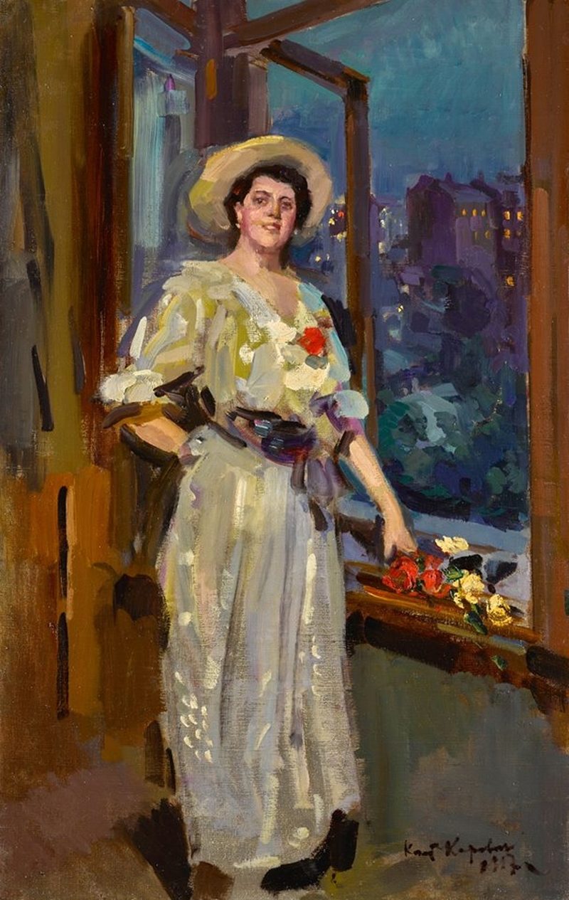 800x1265 After The Ball Painting Constantin Alexeevich Korovin Oil Paintings - After The Ball Painting