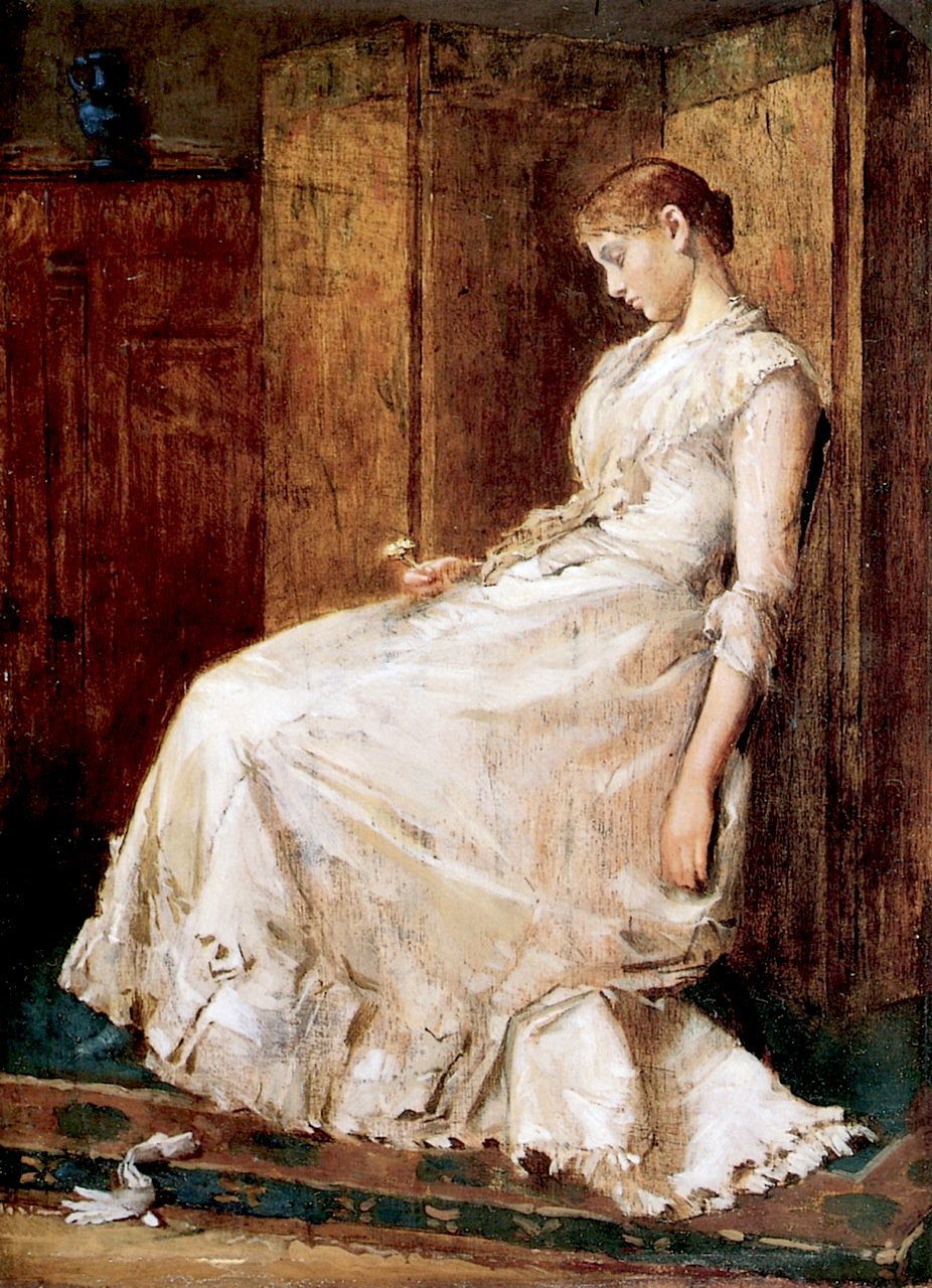 926x1280 After The Ball Painting Gari Melchers Oil Paintings - After The Ball Painting