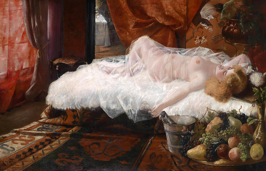 900x578 After The Ball Painting By Franz Georg Kleber - After The Ball Painting