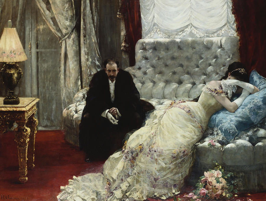 900x682 After The Ball Painting By Henri Gervex - After The Ball Painting