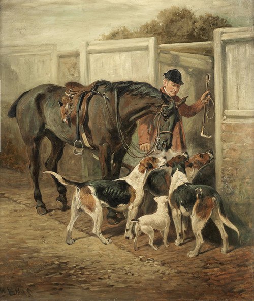 500x592 Art Prints Of After The Hunt By John Emms - After The Hunt Painting