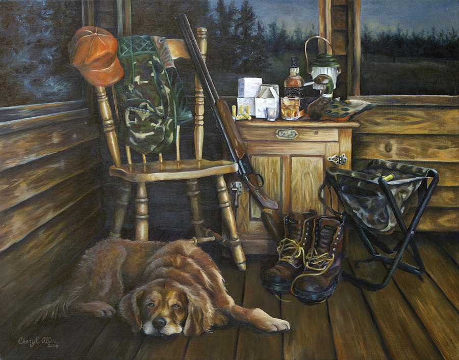 900x707 After The Hunt Painting By Cheryl Allen - After The Hunt Painting