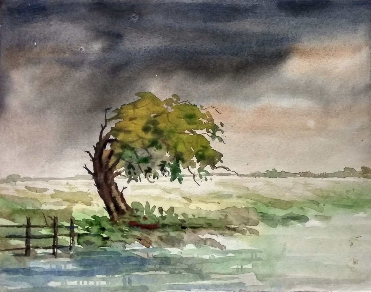 1280x1006 Buy After The Storm Handmade Painting By Mondeart. Code - After The Storm Painting