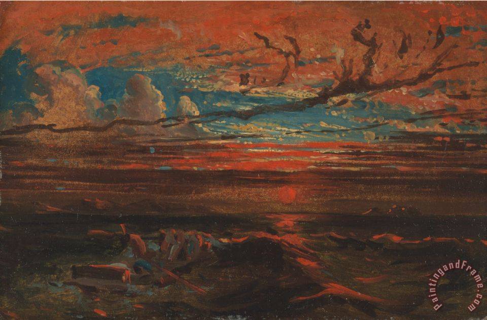 960x630 Francis Danby Sunset - After The Storm Painting