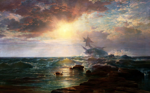 500x312 The Calm After The Storm Art Print By Edward Percy Moran - After The Storm Painting