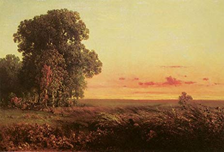 463x314 Afterglow On The Prairie Painting By George Inness - Afterglow Painting