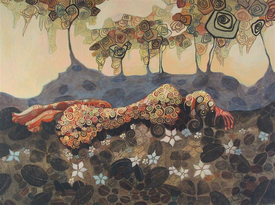 900x672 Diana Elena Chelaru Art - Afterglow Painting