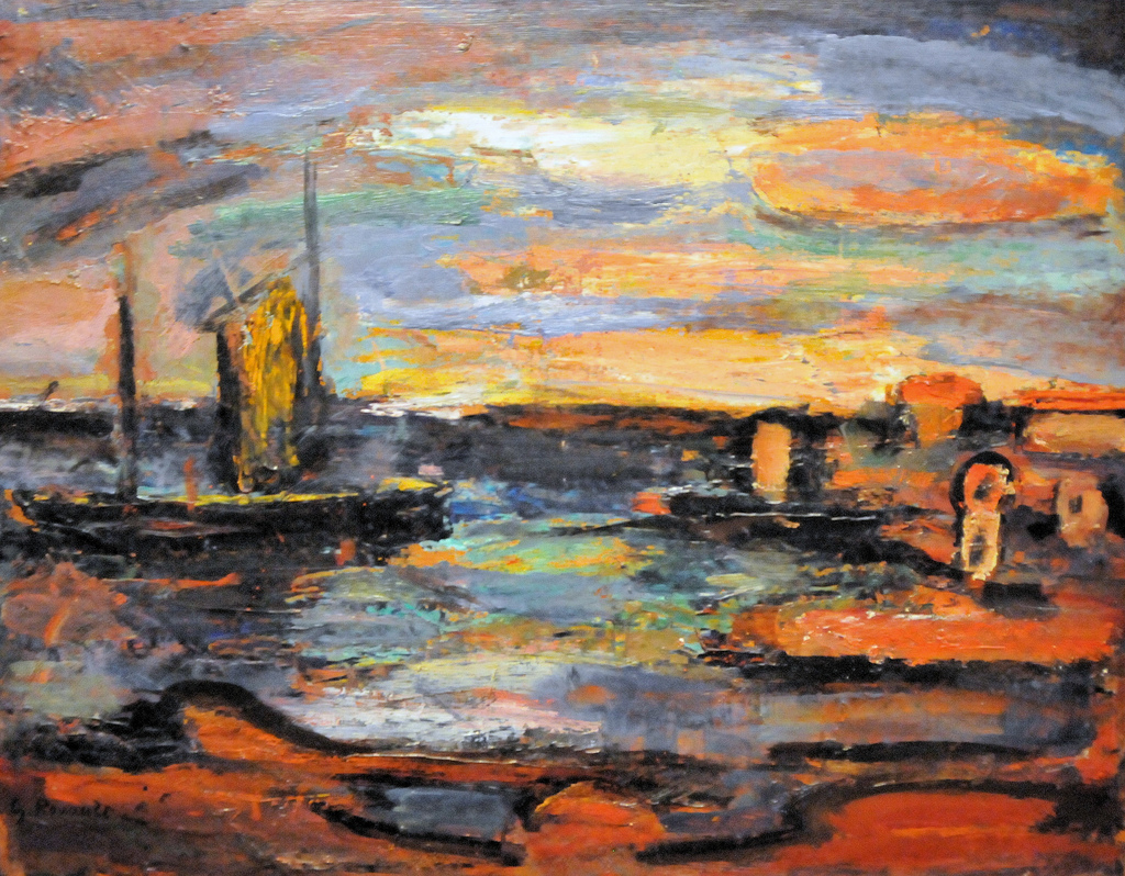 1024x798 Georges Rouault - Afterglow Painting