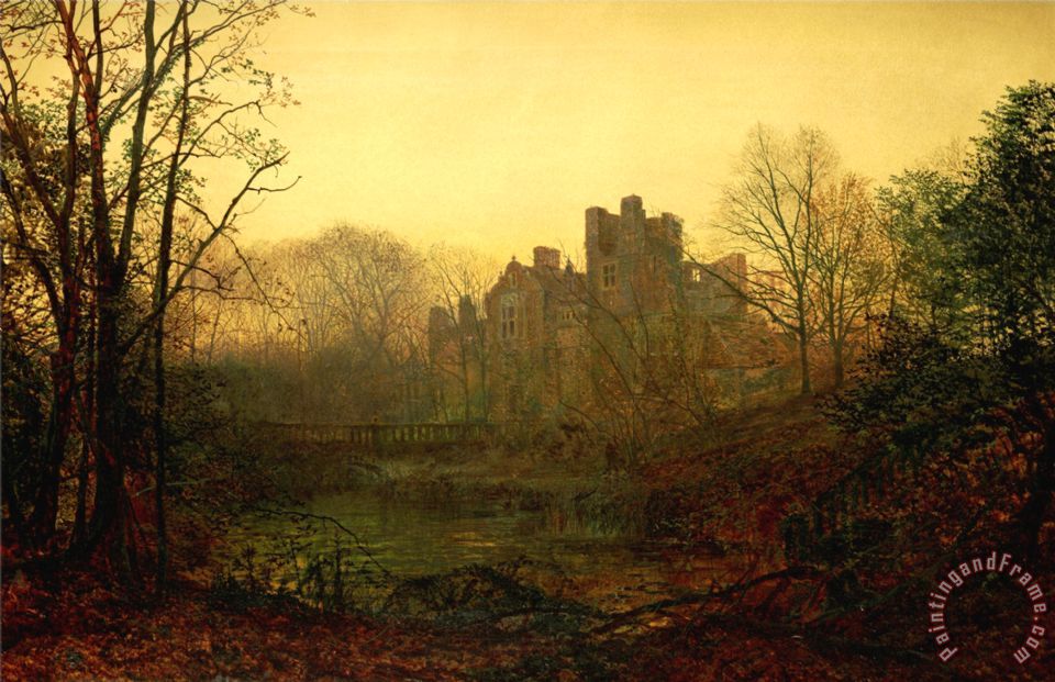 960x621 John Atkinson Grimshaw An October Afterglow Painting - Afterglow Painting