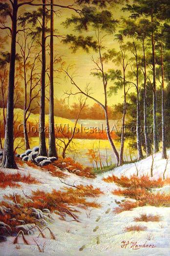 348x525 Joseph Farquharson - Afterglow Painting