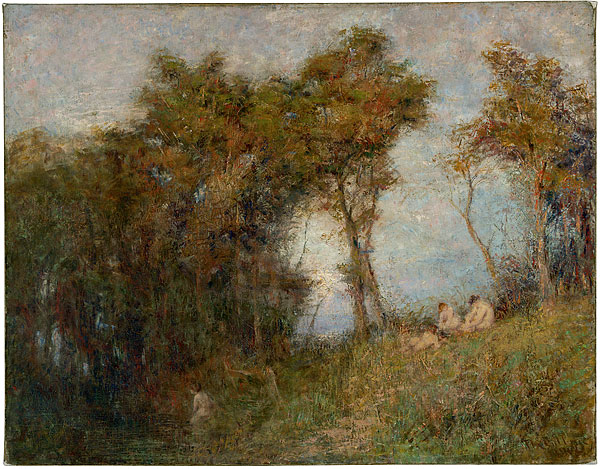 600x469 Mccubbin , Frederick Afterglow (Summer Evening) - Afterglow Painting