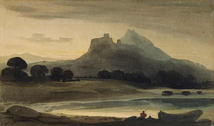 428x252 Mountainous Landscape Afterglow, By John Varley - Afterglow Painting