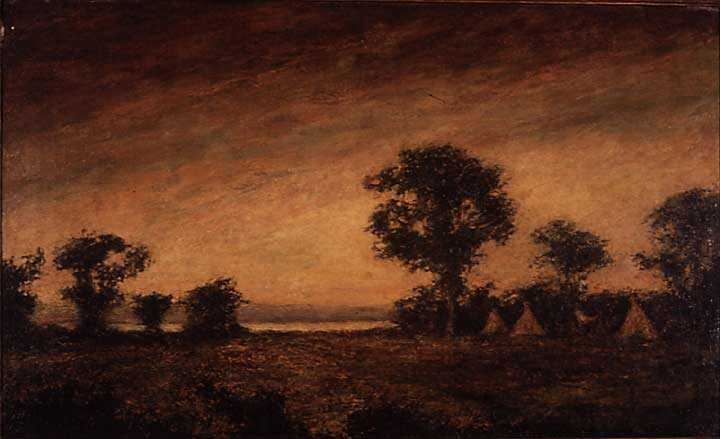 720x439 The Afterglow By Ralph Albert Blakelock Wall Art. Artwork Is - Afterglow Painting