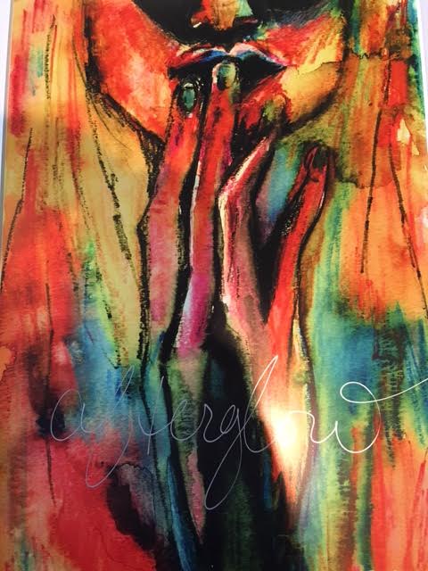 480x640 Afterglow Art Prints (By Allegra Borghese) - Afterglow Painting