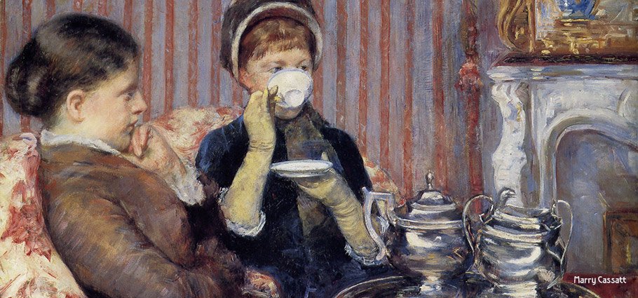 910x425 Tea History Amp Etiquette 600 Main - Afternoon Tea Painting