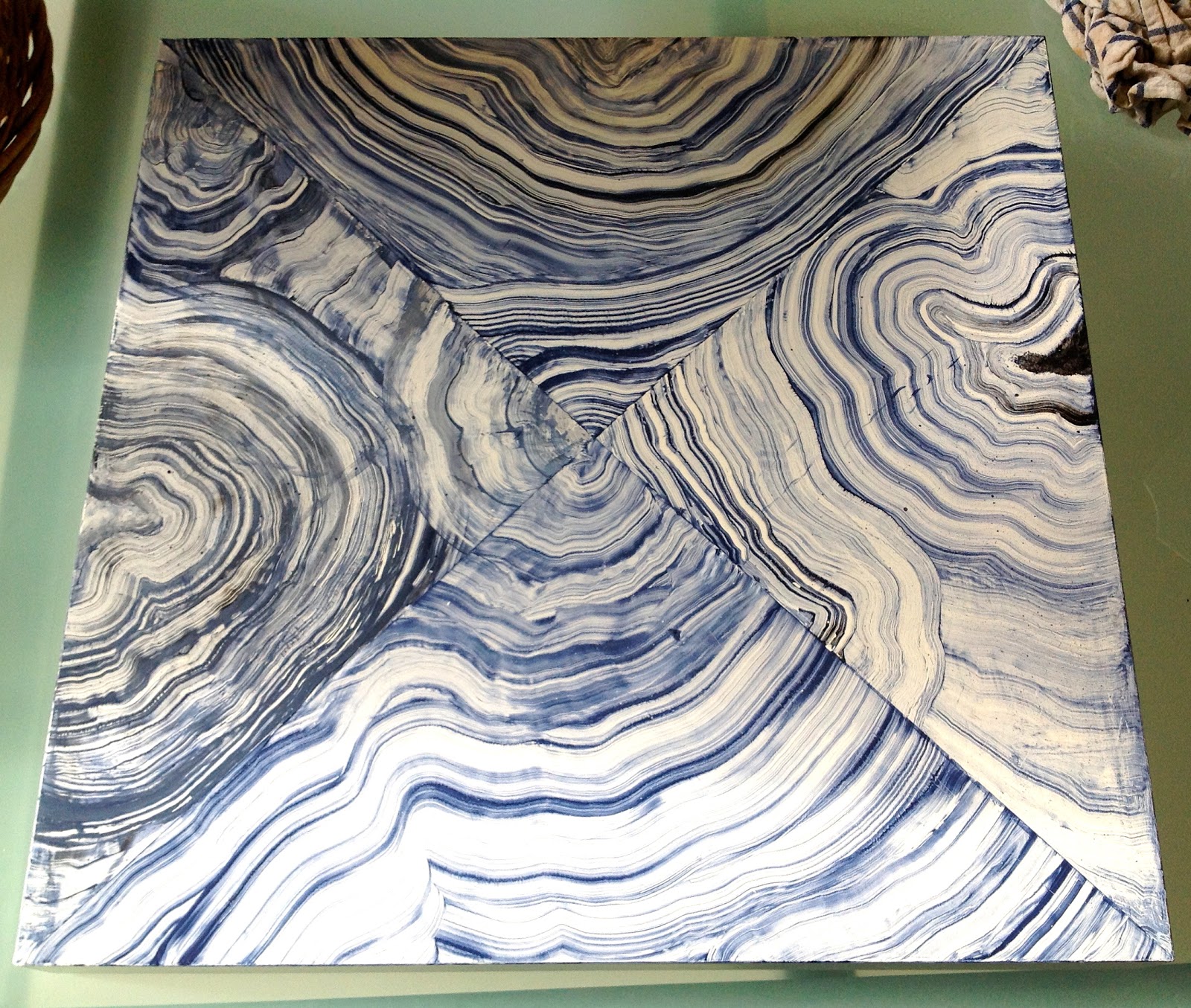 1600x1355 Gorgeous Shiny Things Diy Faux Agate Amp A Giveaway - Agate Painting