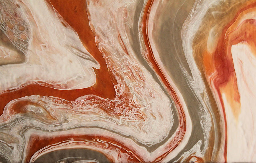 900x572 Poured Agate Painting Six Close Up Two Painting By Kirsten Gilmore - Agate Painting