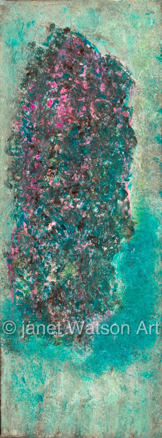 556x1500 Raw Blue Agate - Agate Painting