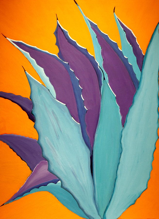 656x900 Blue Agave Paintings Fine Art America - Agave Painting