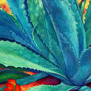 300x300 Into The Deep Painting By Athena Mantle - Agave Painting