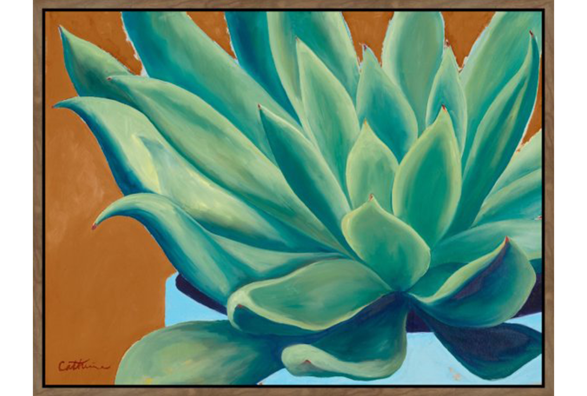 1911x1288 Picture Agave Painting 32x42 Living Spaces - Agave Painting