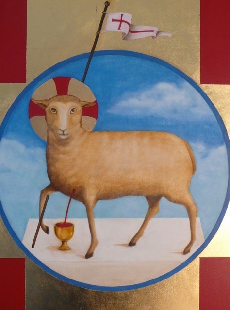 474x640 D. L. Taylor Sacred Art - Agnus Dei Painting