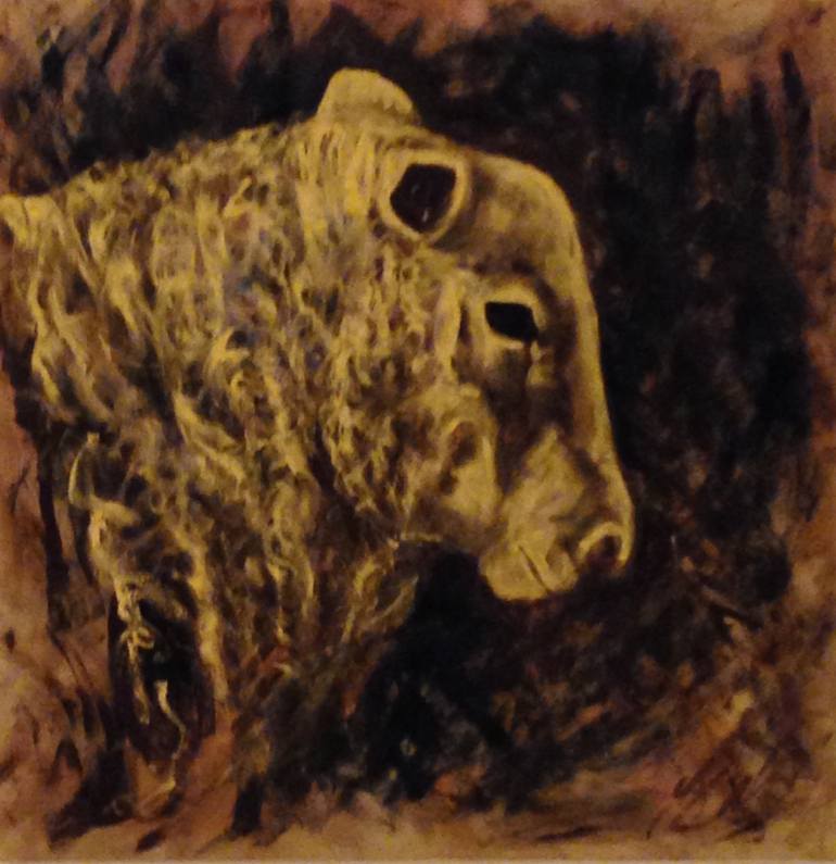 770x795 Saatchi Art Agnus Dei Painting By James Shipton - Agnus Dei Painting