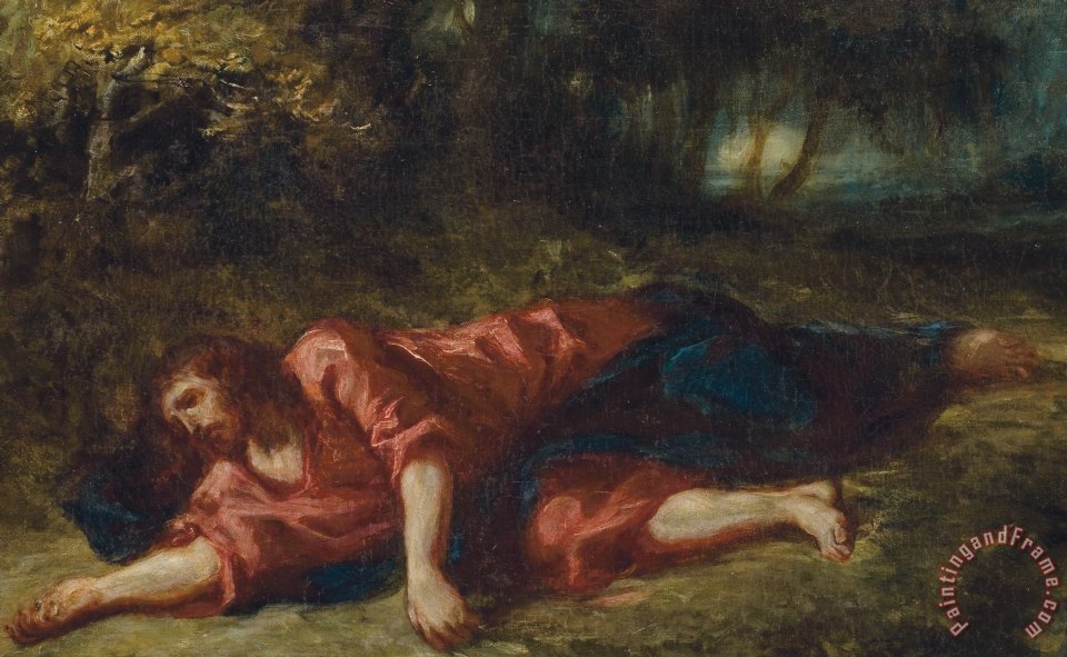 960x591 Ferdinand Victor Eugene Delacroix The Agony In The Garden Painting - Agony In The Garden Painting