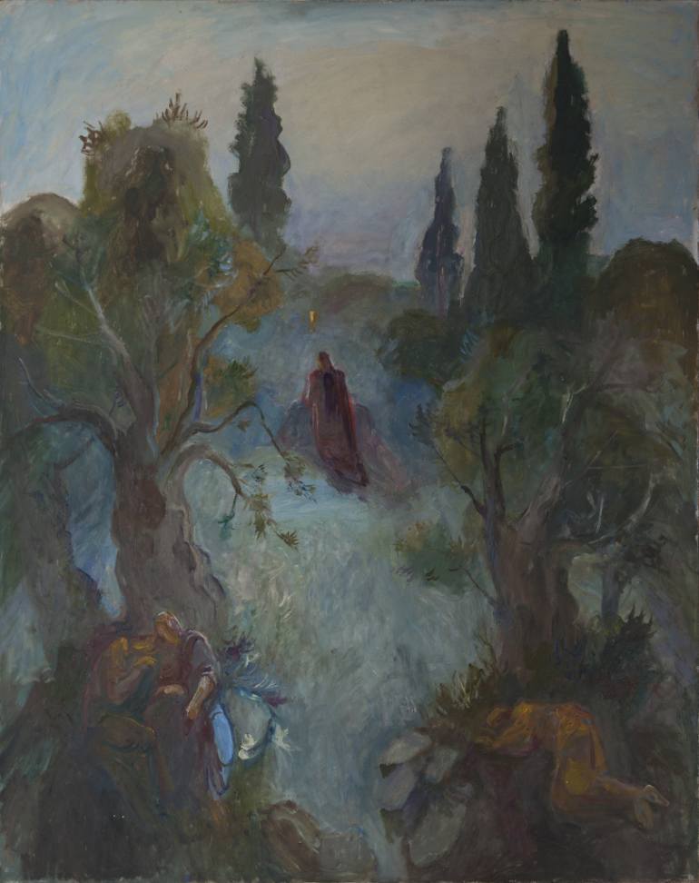 770x972 Saatchi Art Agony In The Garden Painting By Natalia Volobueva - Agony In The Garden Painting