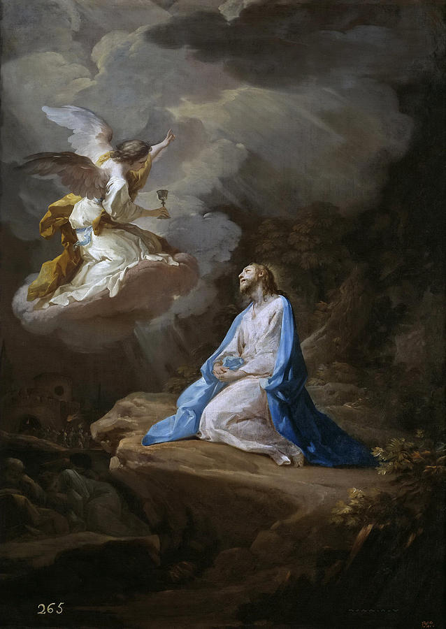 638x900 Agony In The Garden Painting By Corrado Giaquinto - Agony In The Garden Painting