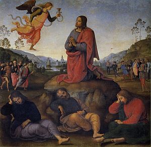300x292 Agony In The Garden (Perugino) - Agony In The Garden Painting