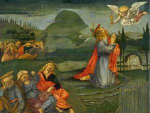 300x226 Benvenuto Di Giovanni Italian Agony Garden Old Art Painting Poster - Agony Painting