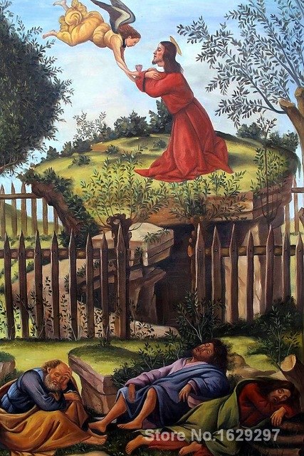 427x640 Oil Painting Modern The Agony In The Garden Sandro Botticelli Hand - Agony Painting