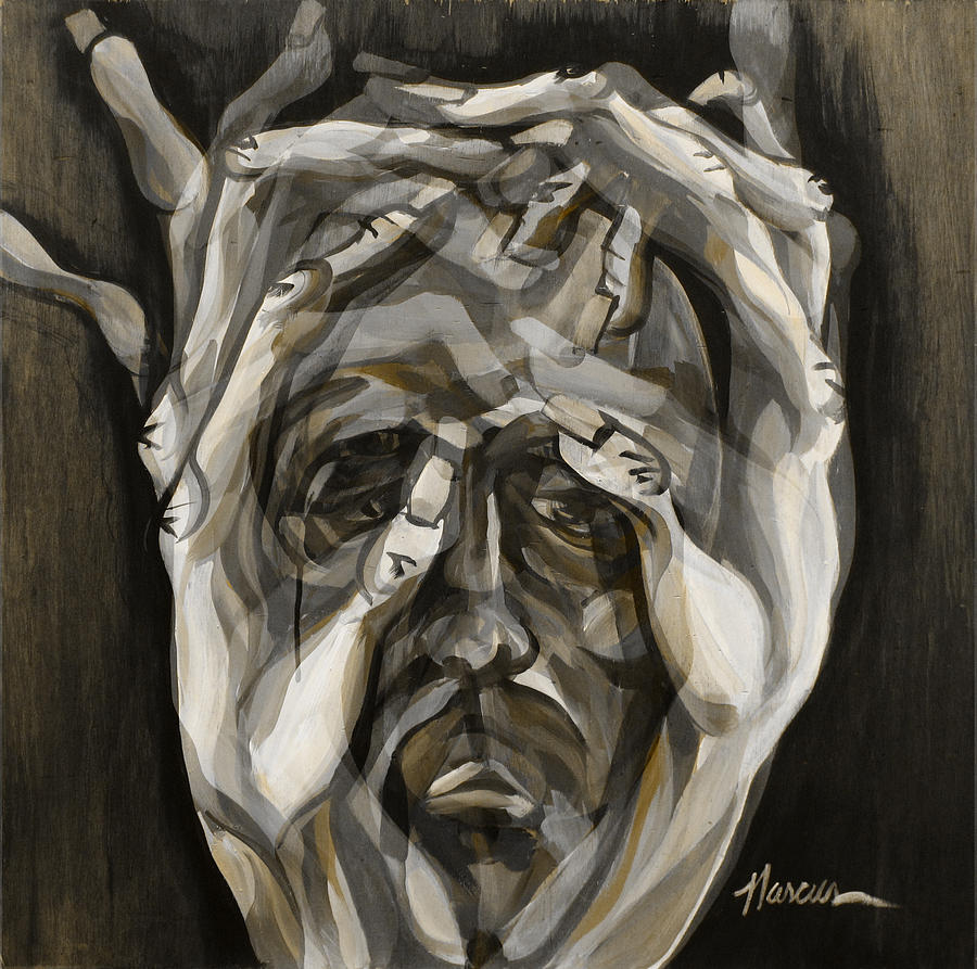 900x893 Agony Painting By Marcus Ortega - Agony Painting