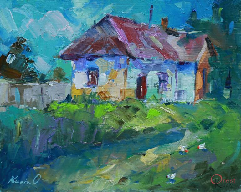 770x614 Saatchi Art Agriculture Painting By Orest Vasyl Kuziv - Agriculture Painting