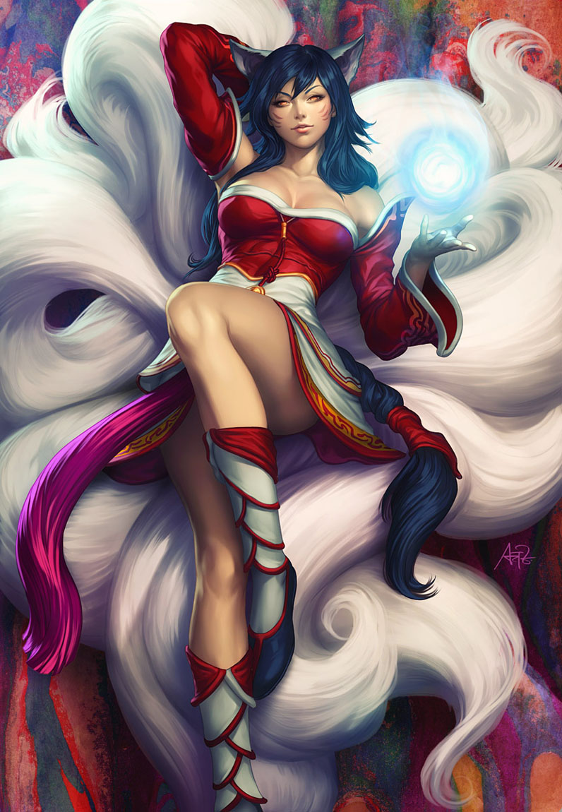796x1150 Art, Cosplay And Trivia Of Ahri The Nine Tailed Fox - Ahri Painting