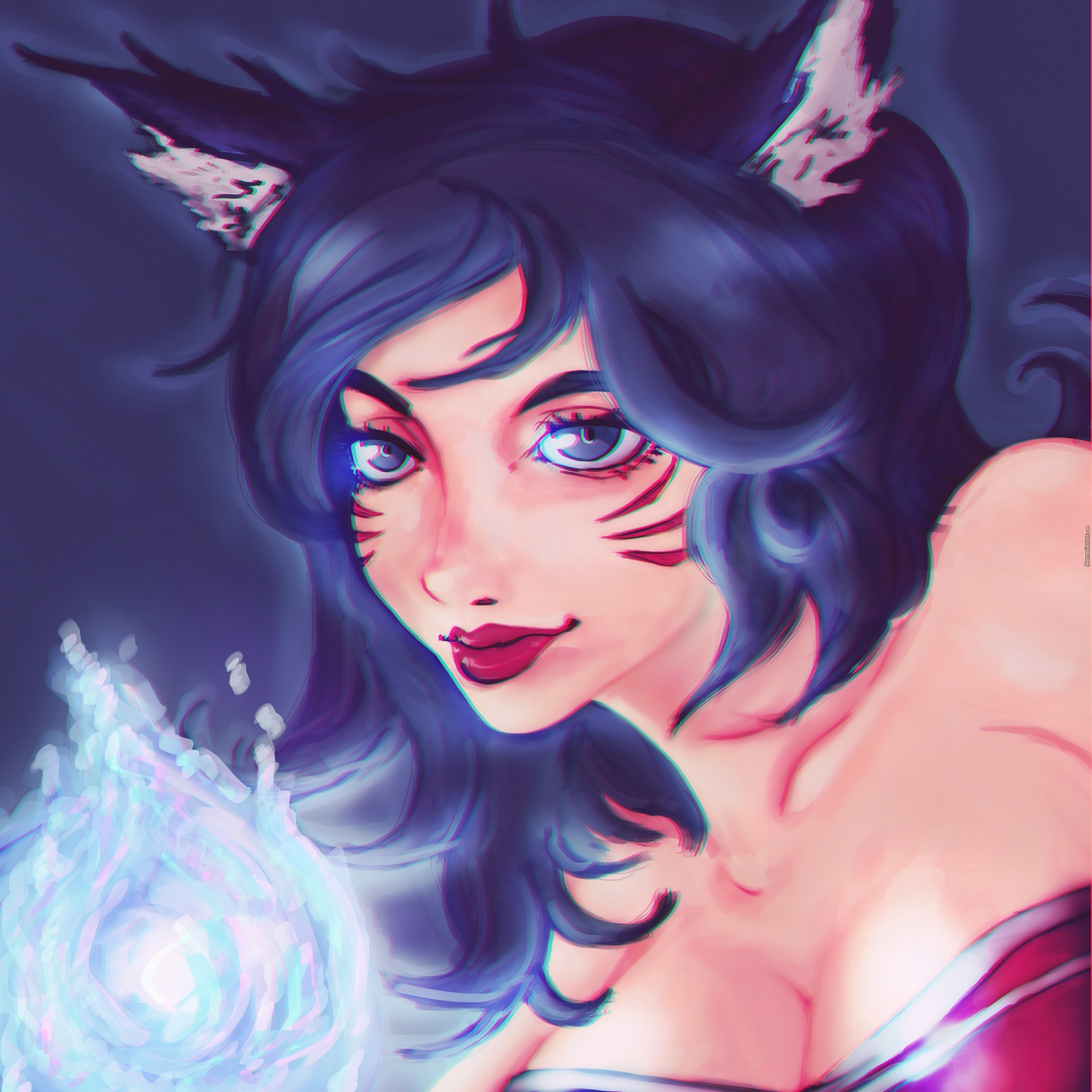2933x2933 Digital Painting Ahri By Jaskirat - Ahri Painting