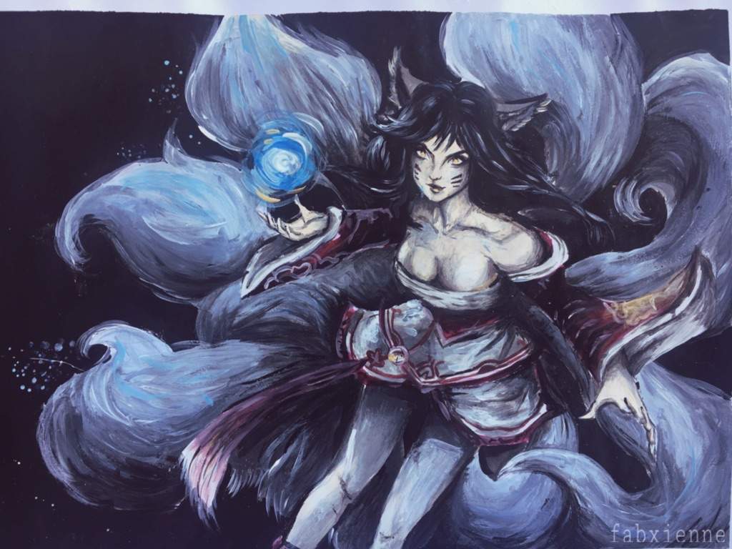 1024x768 My Ahri Painting League Of Legends Official Amino - Ahri Painting