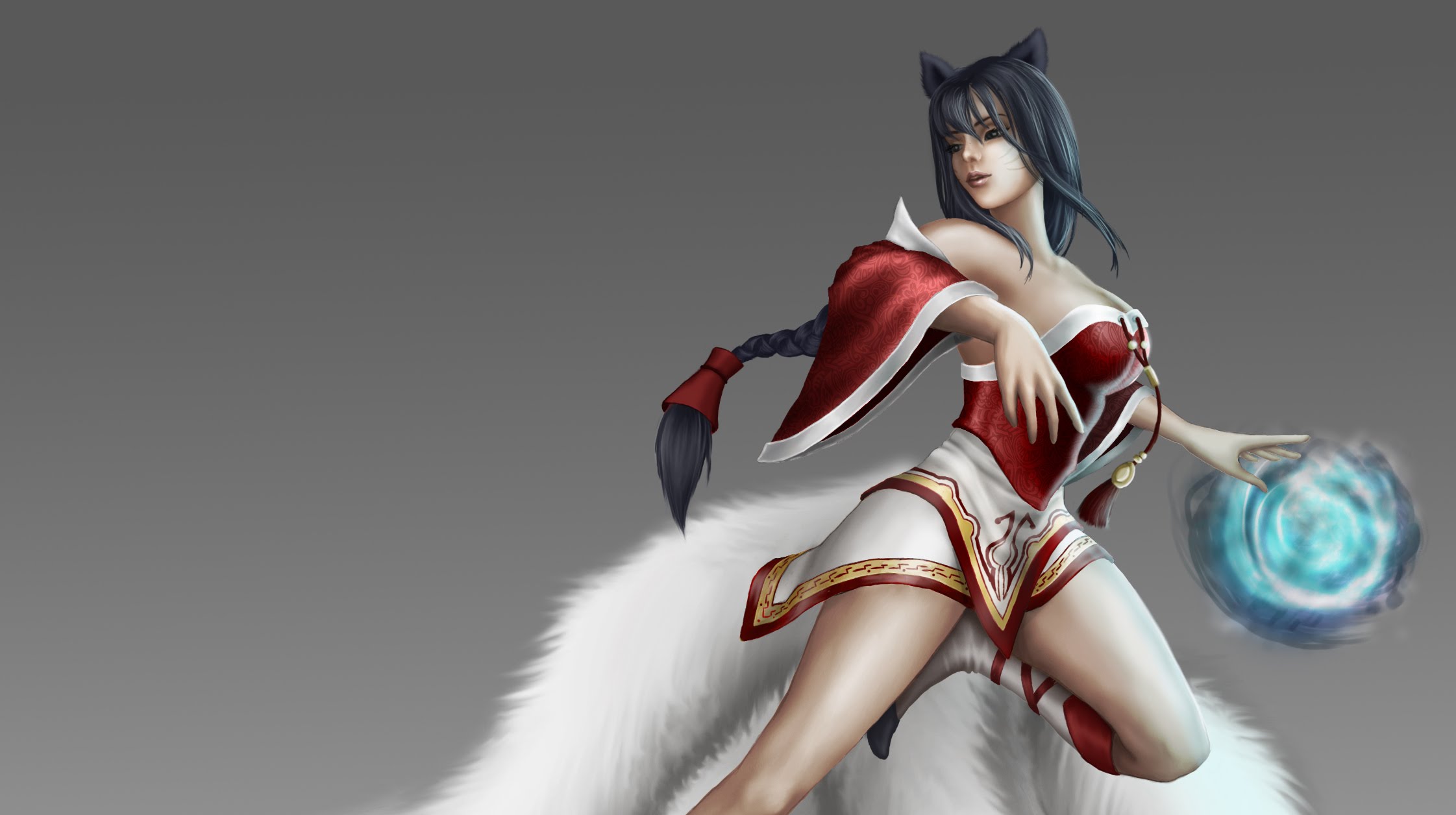 2243x1256 Speed Painting - Ahri Painting