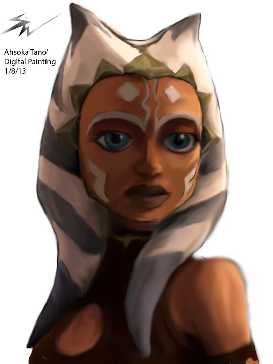 540x720 Ahsoka Tano Digital Painting 3 By - Ahsoka Tano Painting