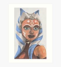 210x230 Ahsoka Tano Painting Amp Mixed Media Art Prints Redbubble - Ahsoka Tano Painting